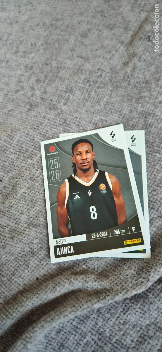 Fu&szlig;ball-Sticker: euroliga asvel ajinca 223 euroleague 2025 2026 25 26 trading card