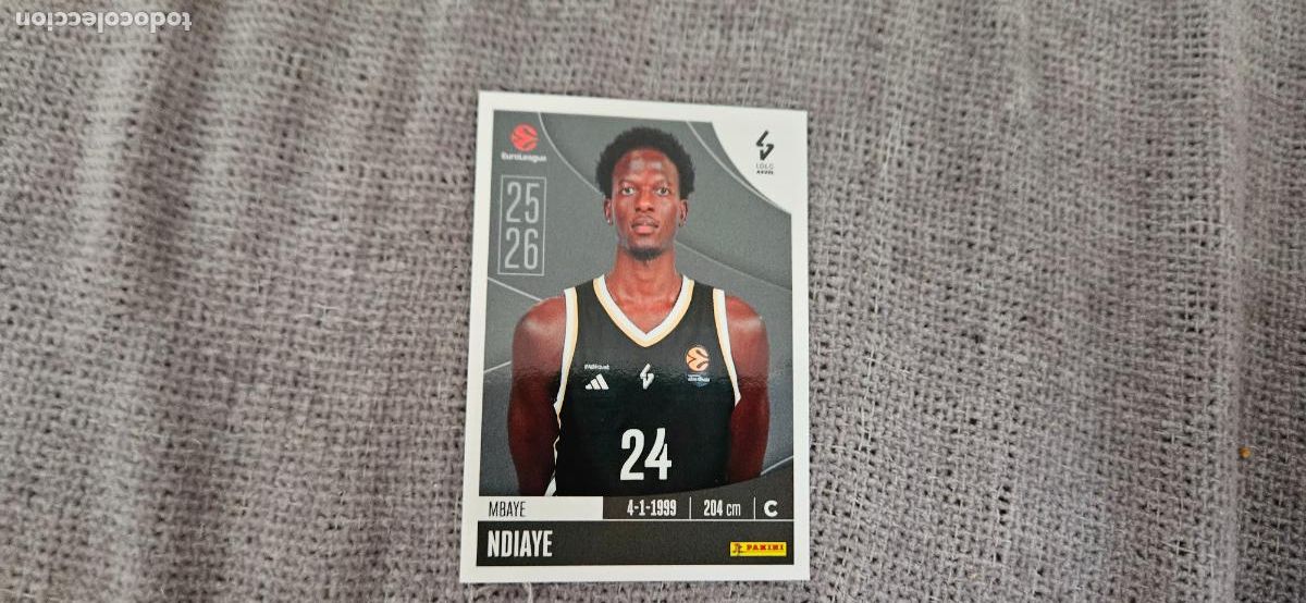 Fu&szlig;ball-Sticker: euroliga asvel ndyaye 229 euroleague 2025 2026 25 26 trading card