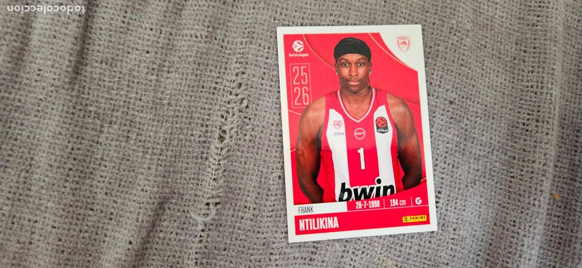 Cromos de F&uacute;tbol: euroliga olympiakos251 ntikilina euroleague 2025 2026 25 26 trading card