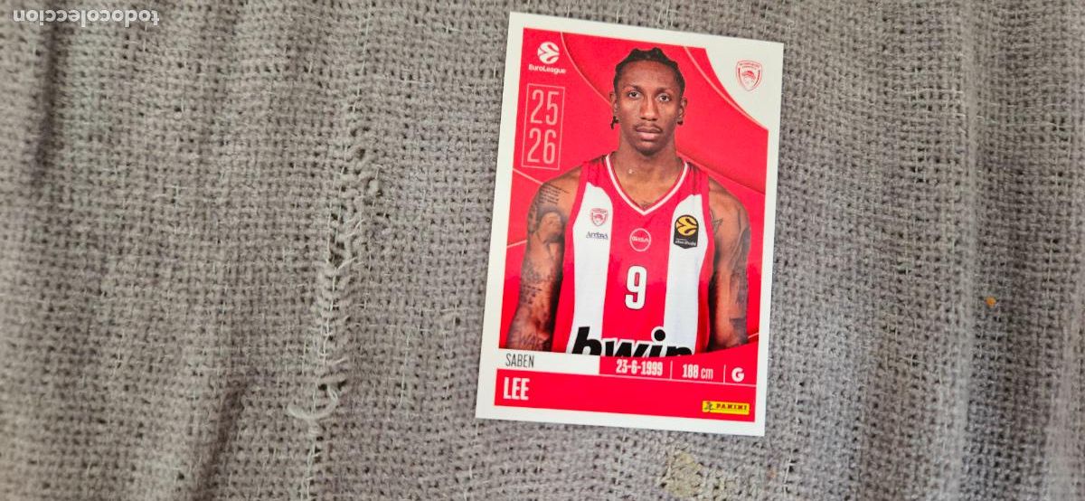 Cromos de F&uacute;tbol: euroliga olympiakos lee 254 euroleague 2025 2026 25 26 trading card
