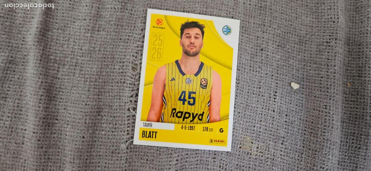 Cromos de F&uacute;tbol: euroliga macabbi tel aviv 238 blatt euroleague 2025 2026 25 26 trading card