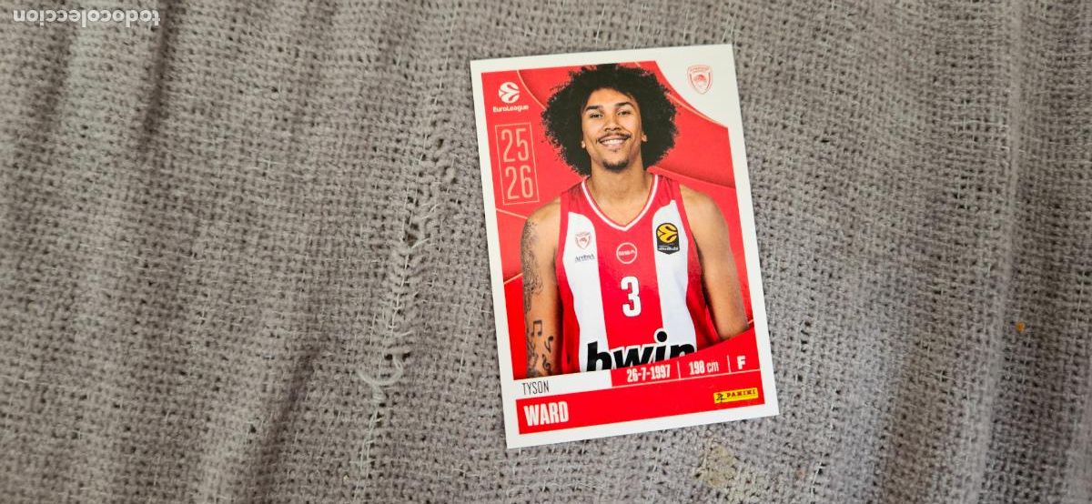 Cromos de F&uacute;tbol: euroliga olympiakos257 ward euroleague 2025 2026 25 26 trading card