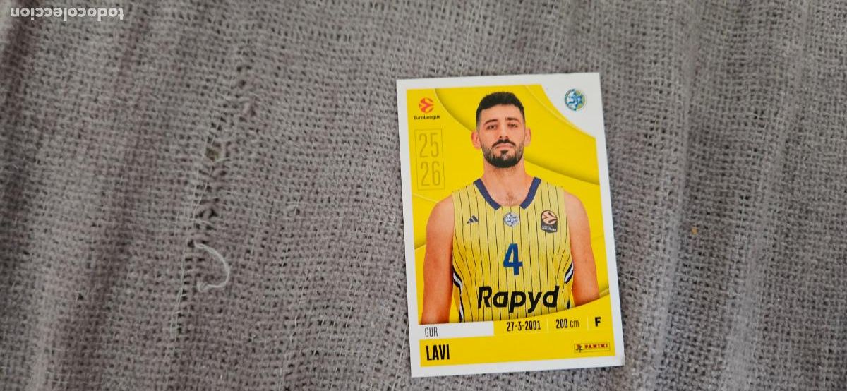 Cromos de F&uacute;tbol: euroliga macabbi tel aviv 240 lavi euroleague 2025 2026 25 26 trading card