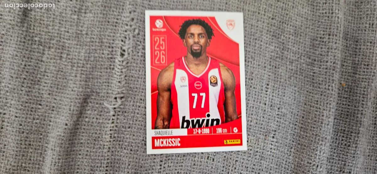 Cromos de F&uacute;tbol: euroliga olympiakos256 mckisic euroleague 2025 2026 25 26 trading card