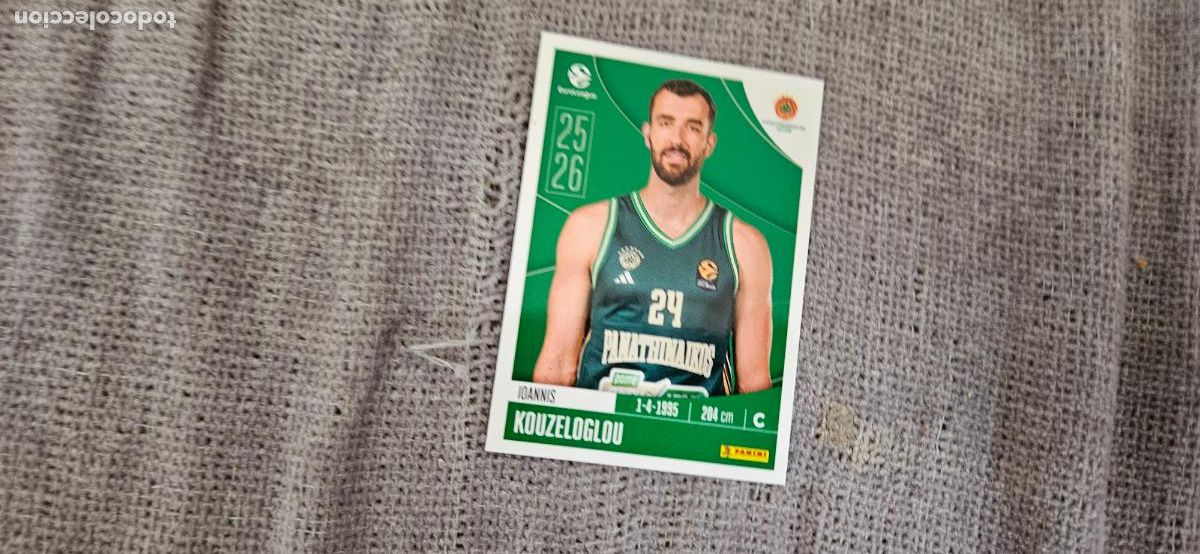 Cromos de F&uacute;tbol: euroliga panathinaikos279 kouzeloglou euroleague 2025 2026 25 26 trading card