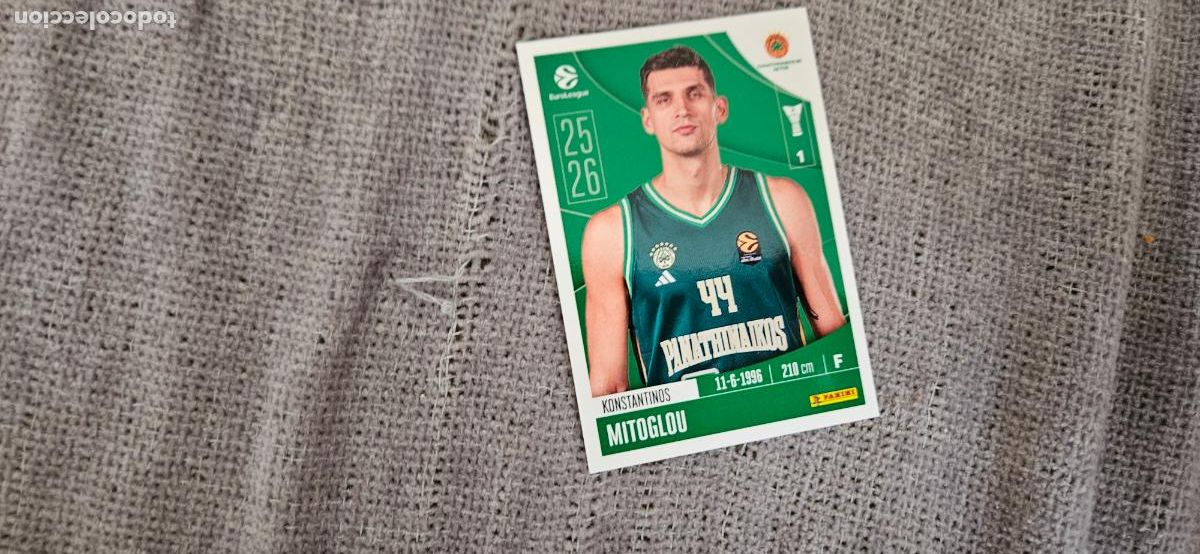 Cromos de F&uacute;tbol: euroliga panathinaikos 277 mitoglou euroleague 2025 2026 25 26 trading card