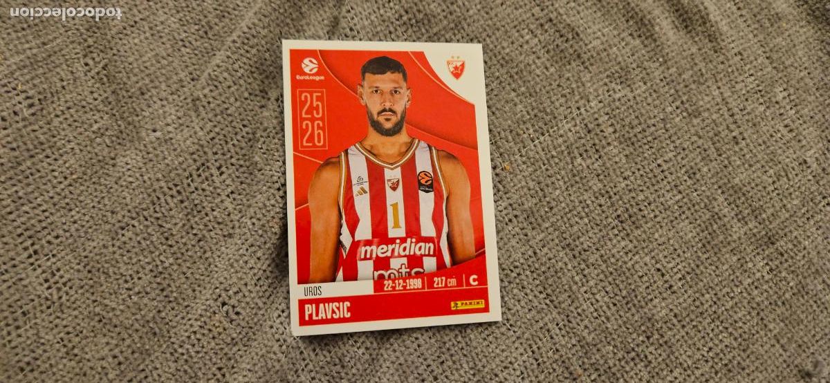 Figurine di Calcio: euroliga 108 plavsic estrella roja euroleague 2025 2026 25 26 trading card
