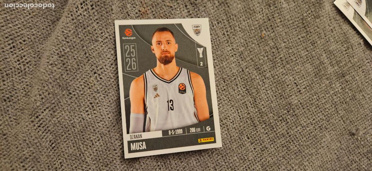 Figurine di Calcio: euroliga 118 musa dubai euroleague 2025 2026 25 26 trading card