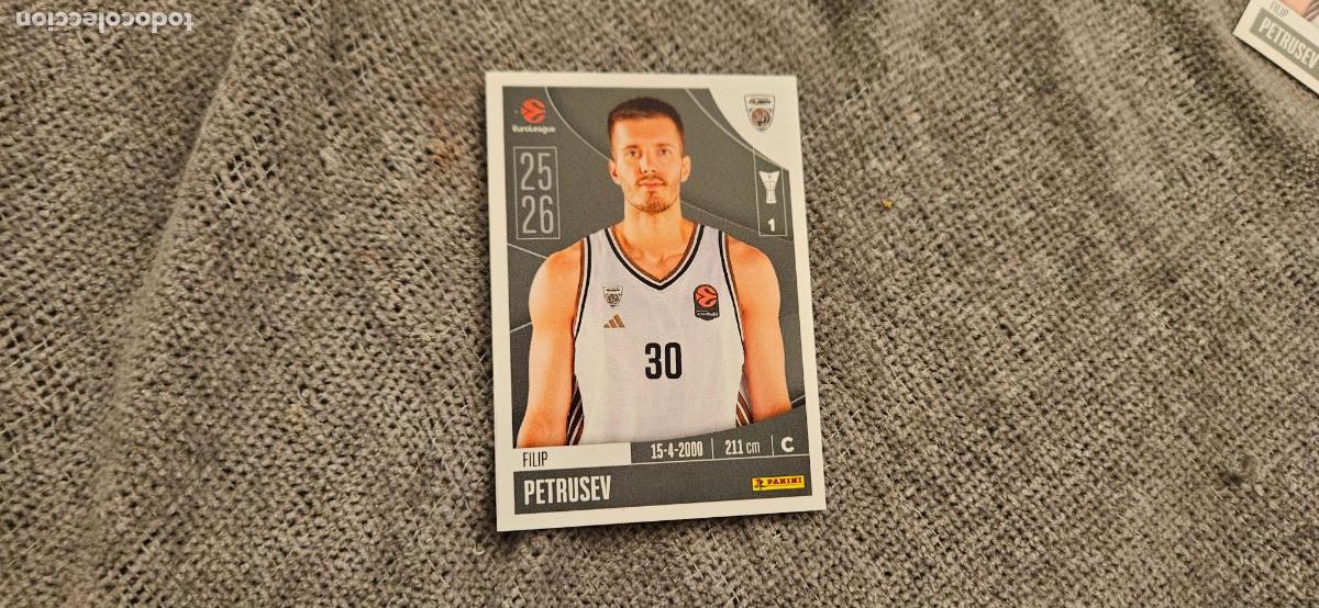Figurine di Calcio: euroliga 127 petrusev dubai euroleague 2025 2026 25 26 trading card