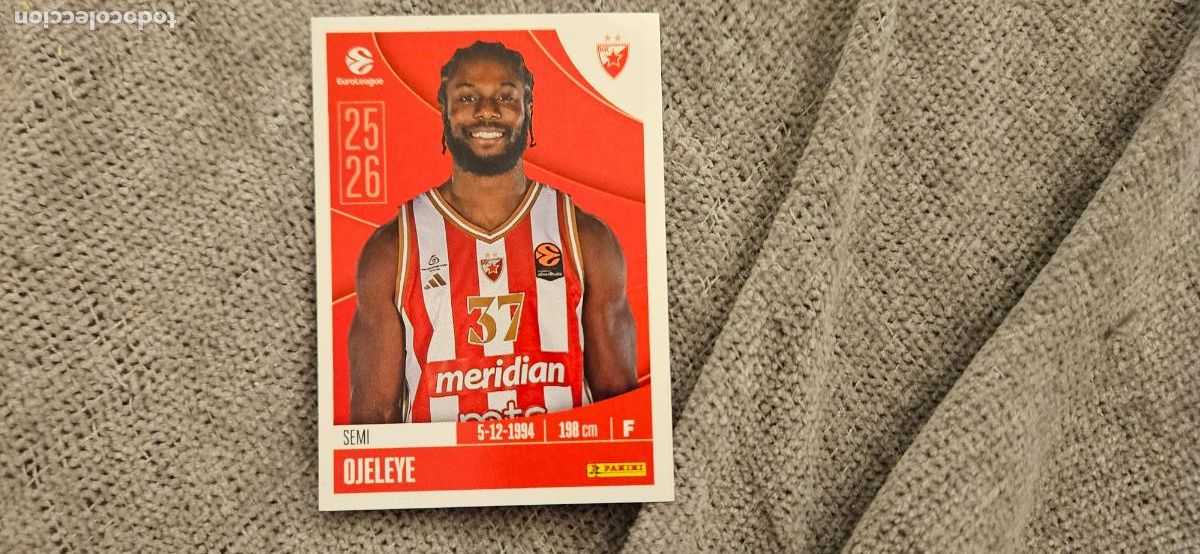 Figurine di Calcio: euroliga 106 oyeleye estrella roja euroleague 2025 2026 25 26 trading card