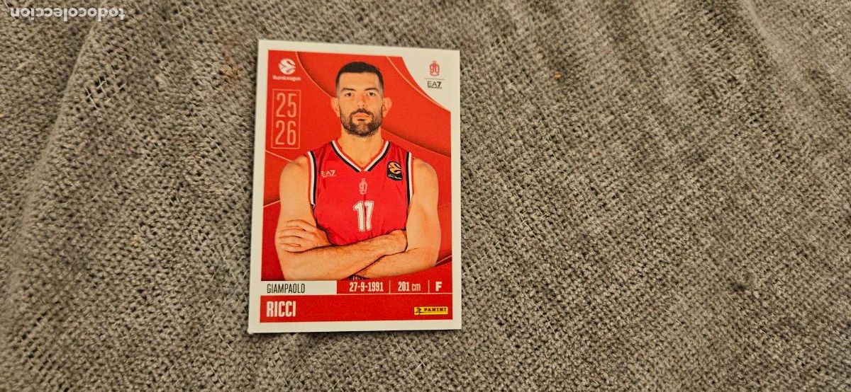 Figurine di Calcio: euroliga 139 ricci milano euroleague 2025 2026 25 26 trading card