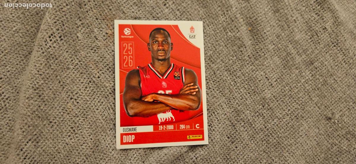 Figurine di Calcio: euroliga 143 diop milano euroleague 2025 2026 25 26 trading card