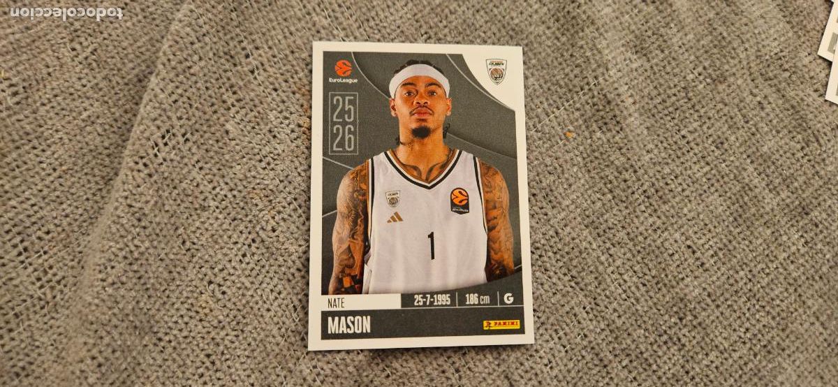 Figurine di Calcio: euroliga 114 mason dubai euroleague 2025 2026 25 26 trading card
