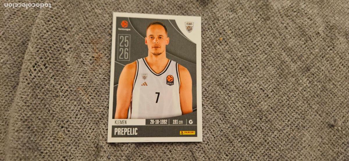 Figurine di Calcio: euroliga 116 prepelic dubai euroleague 2025 2026 25 26 trading card