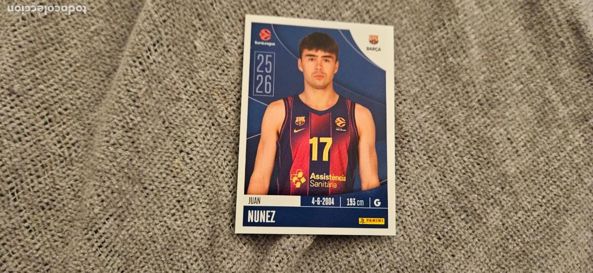 Figurine di Calcio: euroliga nu&ntilde;ez 152 barcelona euroleague 2025 2026 25 26 trading card