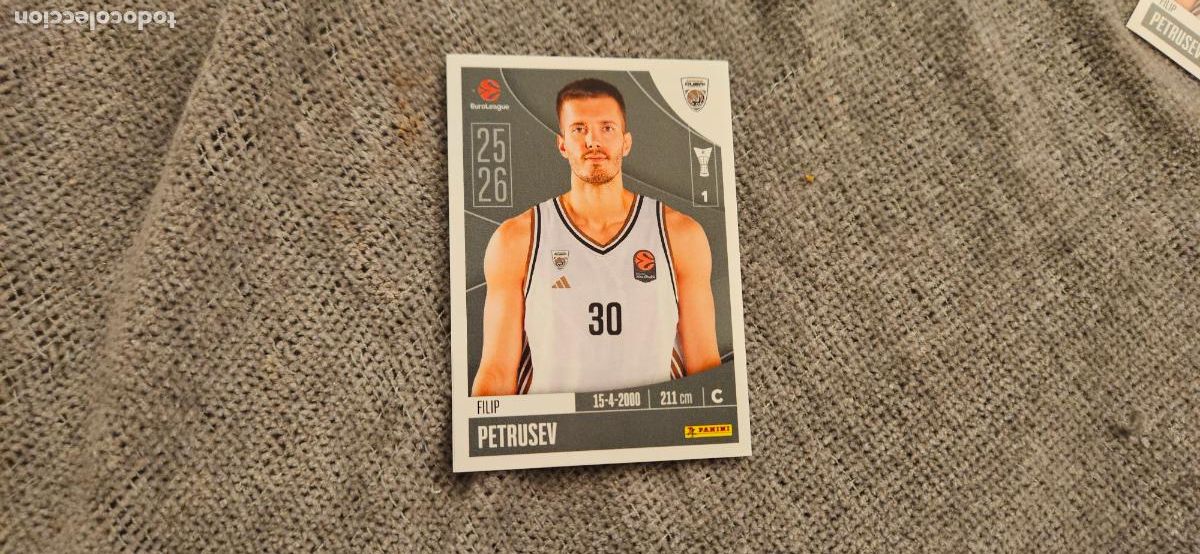 Figurine di Calcio: euroliga 127 petrusev dubai euroleague 2025 2026 25 26 trading card
