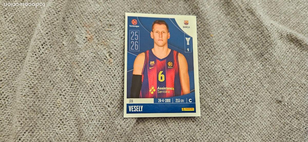 Fu&szlig;ball-Sticker: euroliga vesely 158 barcelona euroleague 2025 2026 25 26 trading card
