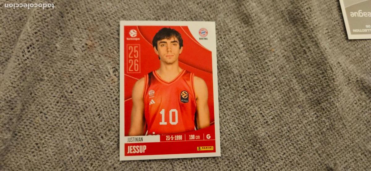Fu&szlig;ball-Sticker: euroliga 166 jessup bayern munich euroleague 2025 2026 25 26 trading card