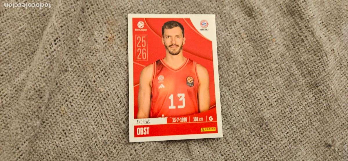 Fu&szlig;ball-Sticker: euroliga 167 obst bayern munich euroleague 2025 2026 25 26 trading card