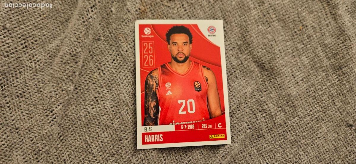 Fu&szlig;ball-Sticker: euroliga 177 harris bayern munich euroleague 2025 2026 25 26 trading card