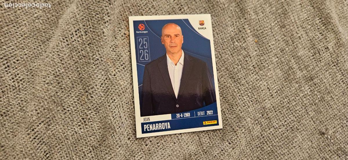 Fu&szlig;ball-Sticker: euroliga barcelona pe&ntilde;arroya 147 euroleague 2025 2026 25 26 trading card