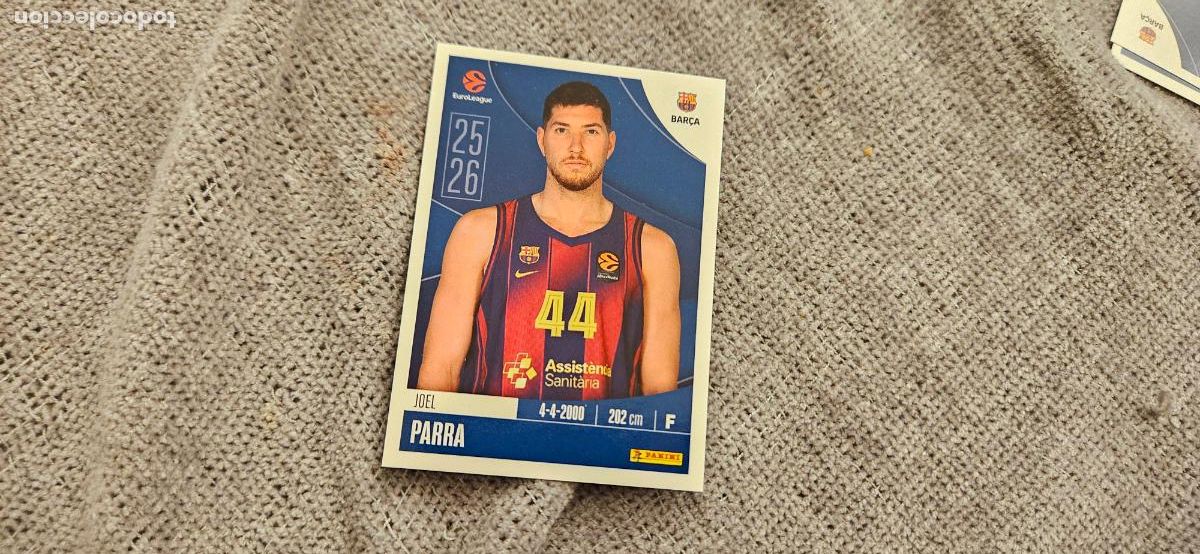 Fu&szlig;ball-Sticker: euroliga parra 157 barcelona euroleague 2025 2026 25 26 trading card