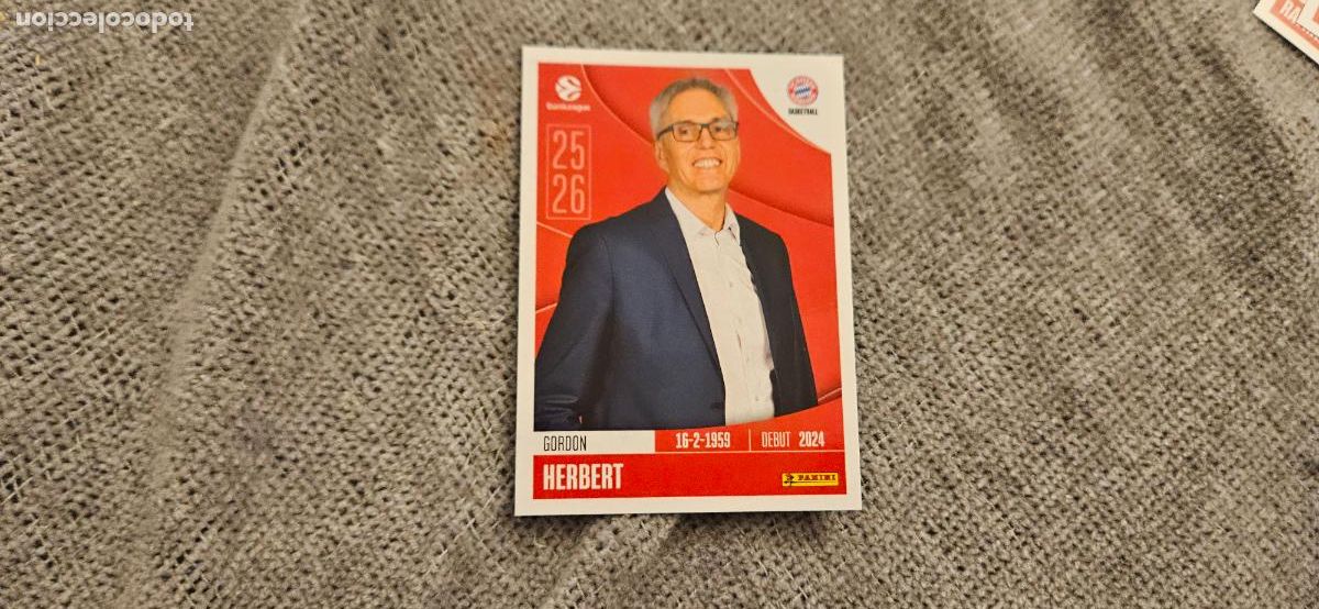 Fu&szlig;ball-Sticker: euroliga 164 herert bayern munich euroleague 2025 2026 25 26 trading card