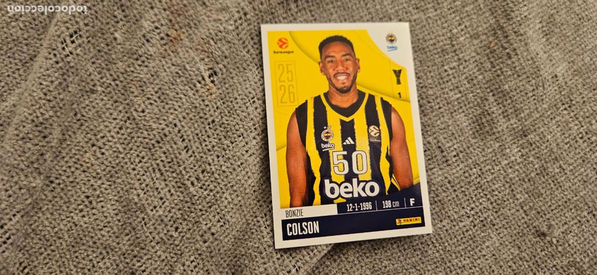 Fu&szlig;ball-Sticker: euroliga fenerbahce 194 colsson euroleague 2025 2026 25 26 trading card