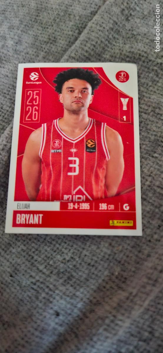 Fu&szlig;ball-Sticker: euroliga 201 bryant hapoel tel aviv euroleague 2025 2026 25 26 trading card