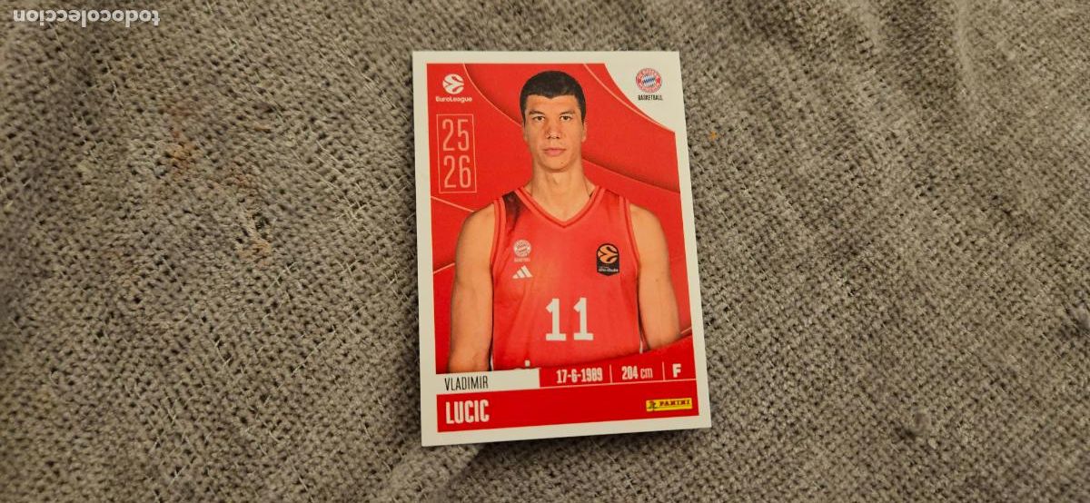 Fu&szlig;ball-Sticker: euroliga 174 lucic bayern munich euroleague 2025 2026 25 26 trading card