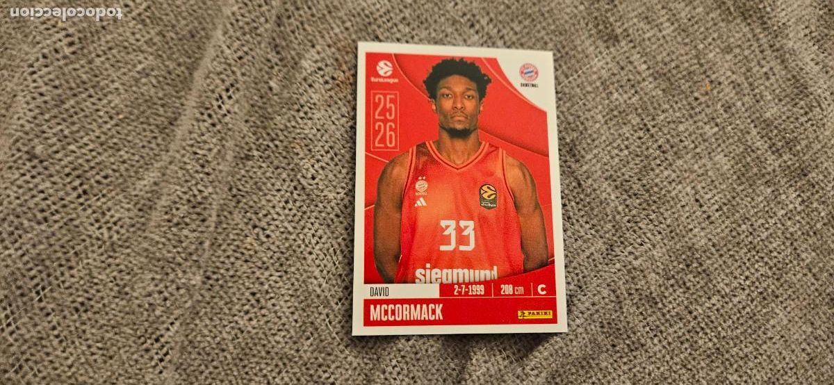 Fu&szlig;ball-Sticker: euroliga 179 mccomarck bayern munich euroleague 2025 2026 25 26 trading card