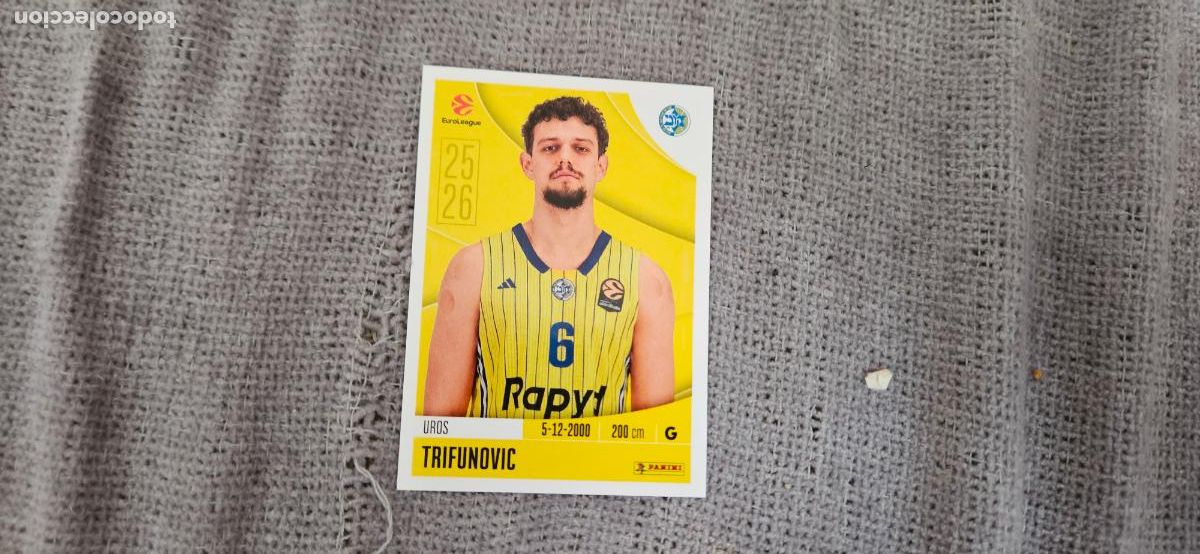 Fu&szlig;ball-Sticker: euroliga macabbi tel aviv 234 trifunovic euroleague 2025 2026 25 26 trading card
