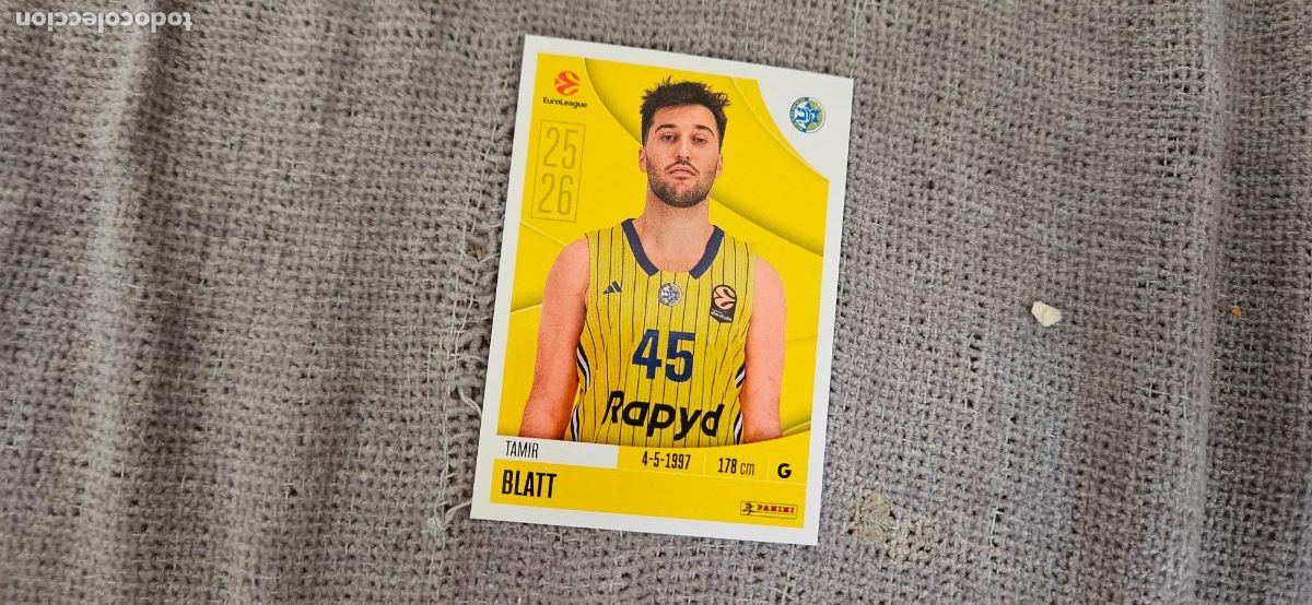 Fu&szlig;ball-Sticker: euroliga macabbi tel aviv 238 blatt euroleague 2025 2026 25 26 trading card