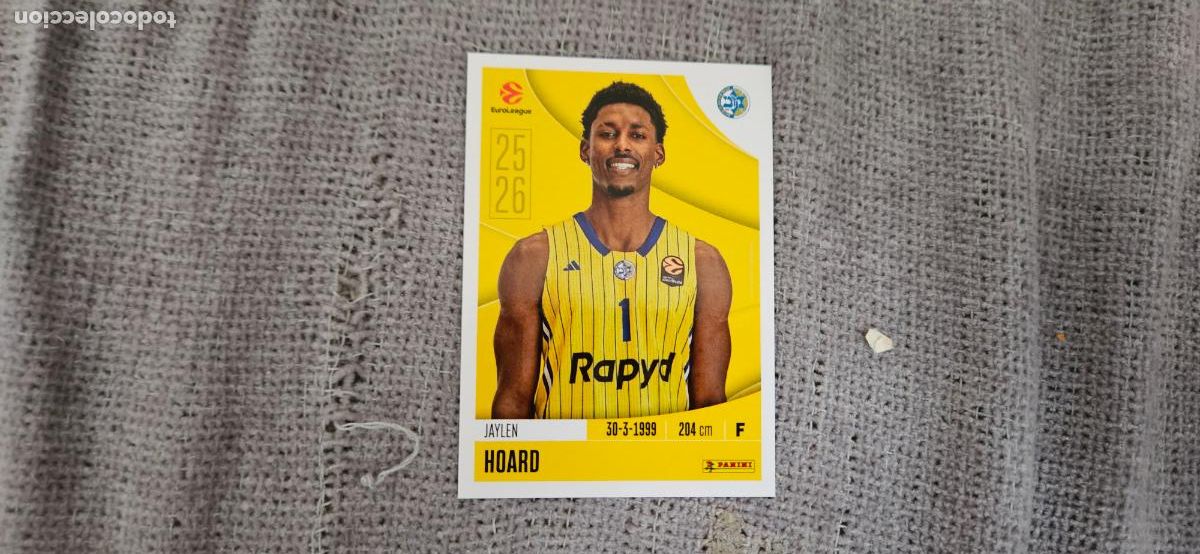 Fu&szlig;ball-Sticker: euroliga macabbi tel aviv 239 hoard euroleague 2025 2026 25 26 trading card