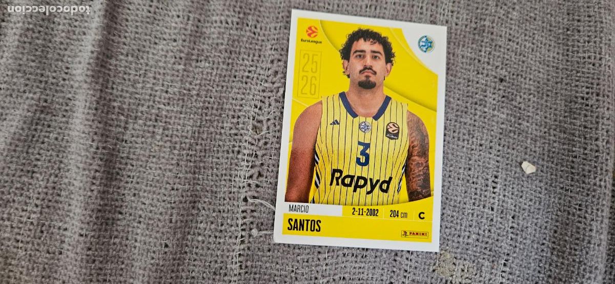 Fu&szlig;ball-Sticker: euroliga macabbi tel aviv 246 santos euroleague 2025 2026 25 26 trading card