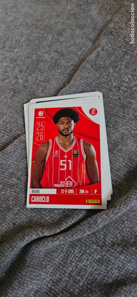 Fu&szlig;ball-Sticker: euroliga hapoel tel aviv caboclo 210 euroleague 2025 2026 25 26 trading card