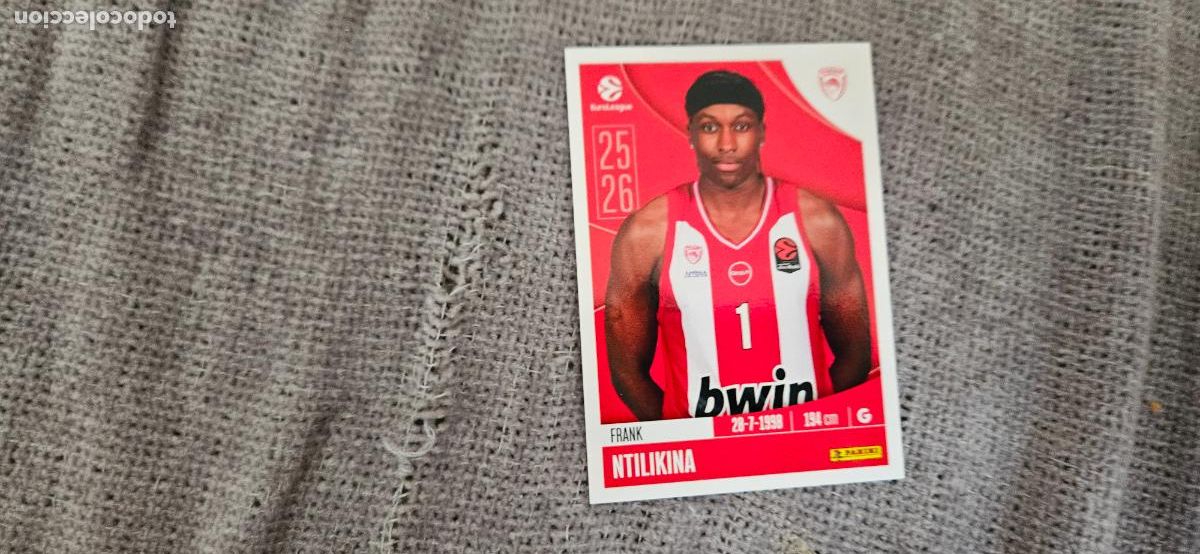 Fu&szlig;ball-Sticker: euroliga olympiakos 251 ntikilina euroleague 2025 2026 25 26 trading card