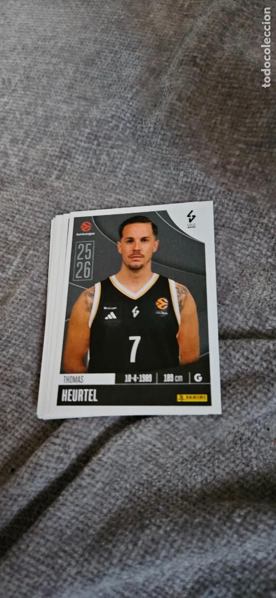 Cromos de Futebol: euroliga asvel heurtel 217 euroleague 2025 2026 25 26 trading card