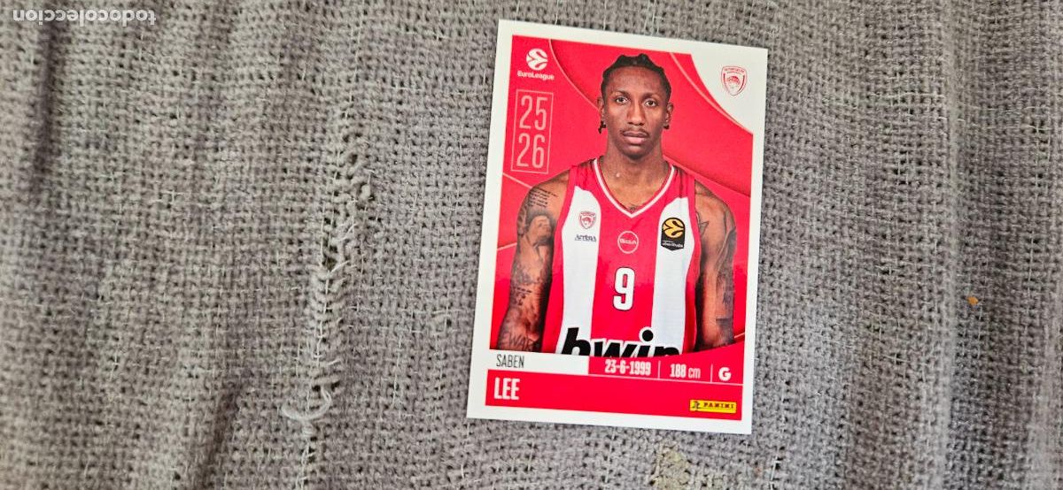 Cromos de Futebol: euroliga olympiakoslee 254 euroleague 2025 2026 25 26 trading card