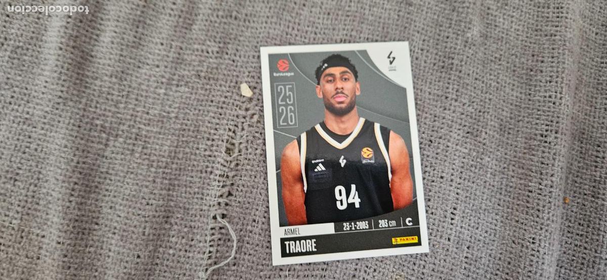 Cromos de Futebol: euroliga asvel traore 228 euroleague 2025 2026 25 26 trading card