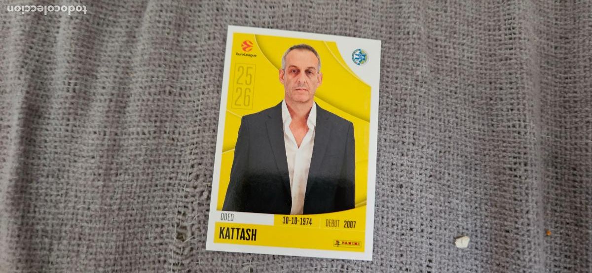 Cromos de F&uacute;tbol: euroliga macabbi tel aviv 232 kattash euroleague 2025 2026 25 26 trading card