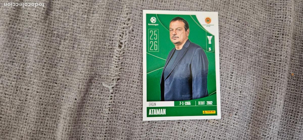 Cromos de F&uacute;tbol: euroliga panathinaikos 266 ataman euroleague 2025 2026 25 26 trading card