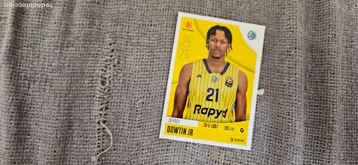 Cromos de F&uacute;tbol: euroliga macabbi tel aviv 237 dowtin jr euroleague 2025 2026 25 26 trading card