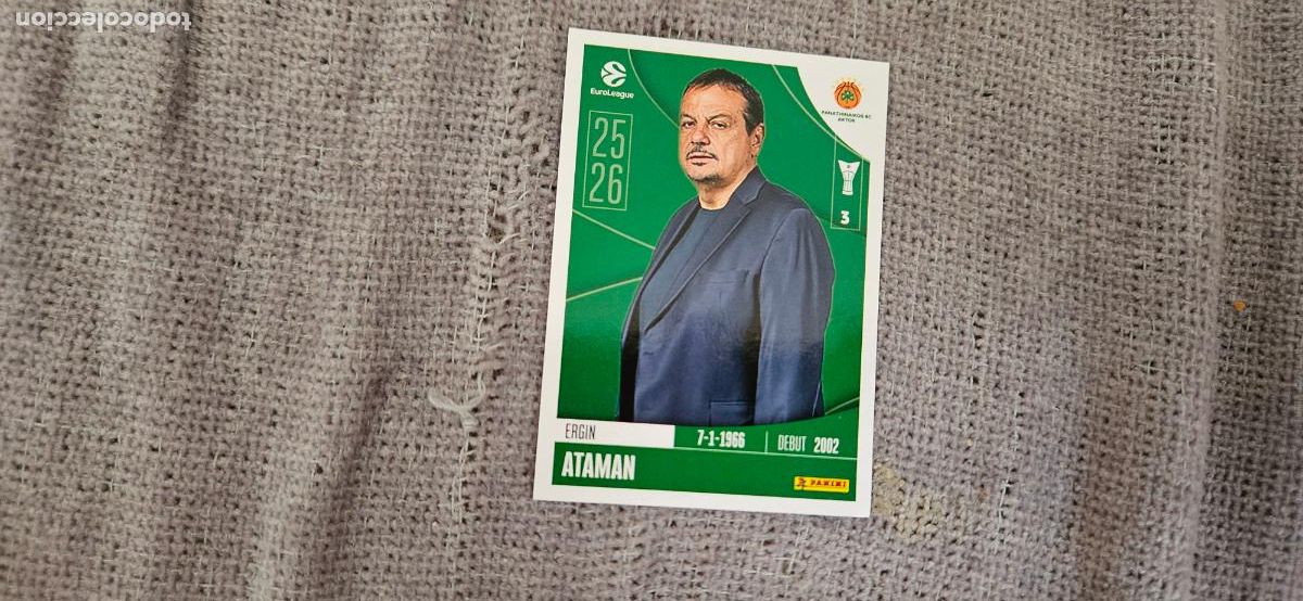 Cromos de F&uacute;tbol: euroliga panathinaikos 266 ataman euroleague 2025 2026 25 26 trading card