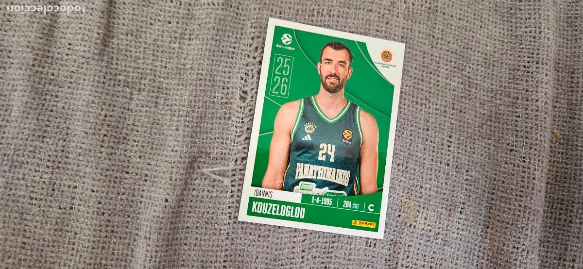 Cromos de F&uacute;tbol: euroliga panathinaikos279 kouzeloglou euroleague 2025 2026 25 26 trading card
