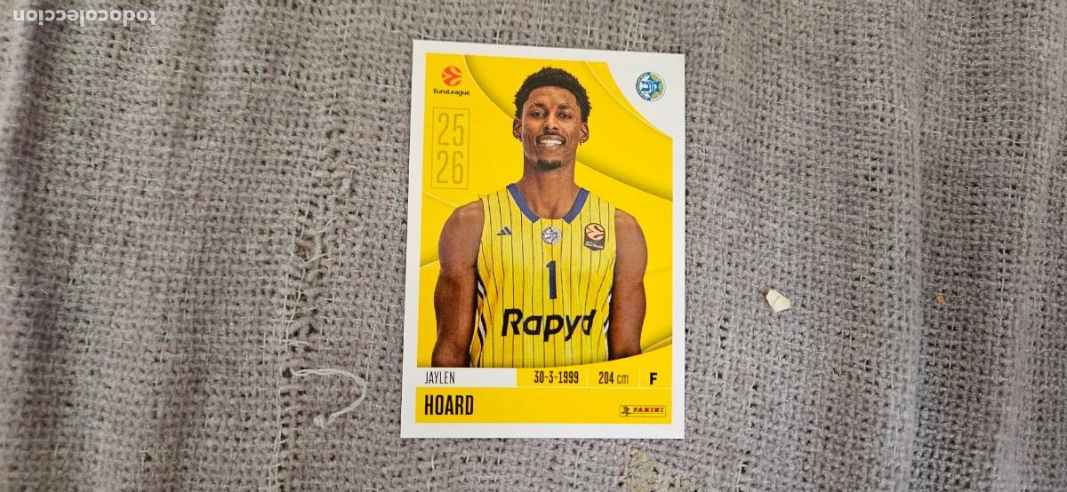 Cromos de F&uacute;tbol: euroliga macabbi tel aviv 239 hoard euroleague 2025 2026 25 26 trading card
