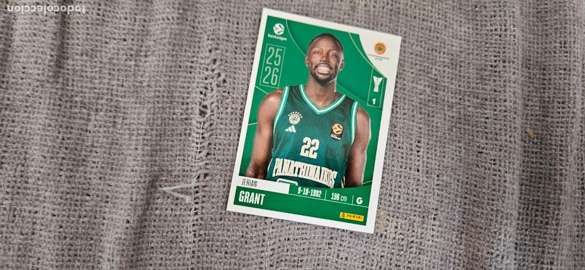 Cromos de F&uacute;tbol: euroliga panathinaikos270 grant euroleague 2025 2026 25 26 trading card