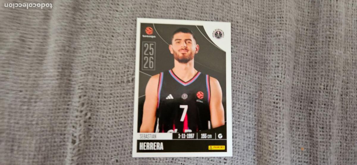 Cromos de F&uacute;tbol: euroliga paris herrera 286 euroleague 2025 2026 25 26 trading card