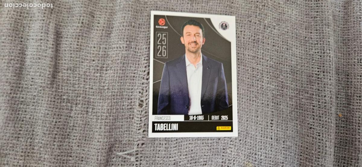 Cromos de F&uacute;tbol: euroliga paris tabellini 283 euroleague 2025 2026 25 26 trading card