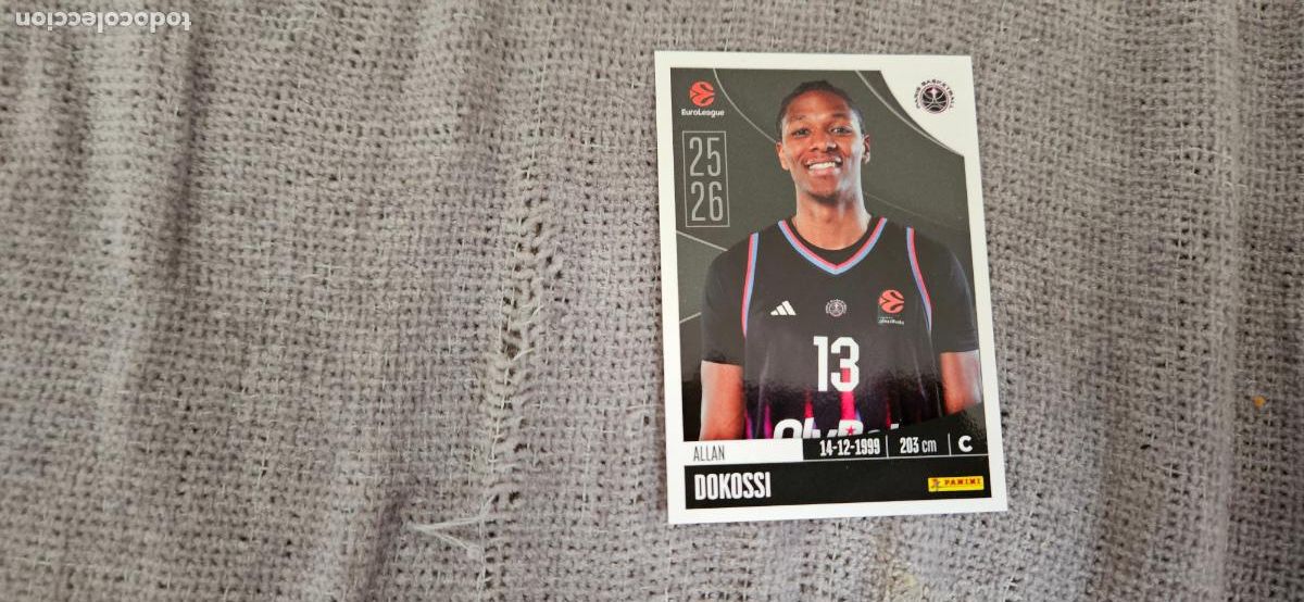Cromos de F&uacute;tbol: euroliga paris 295 dokossi euroleague 2025 2026 25 26 trading card